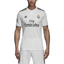Shop all officially licensed real madrid gear and apparel including a real madrid jersey, shirt or real madrid scarves from our real. Adidas Men S Real Madrid Home Jersey 18 19 Bmc Sports