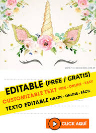 Puedes crear invitaciones de cumpleaños, invitaciones de fiestas de recién nacido, invitaciones de bodas, invitaciones de fiestas y otras de manera rápida y fácil combinando tu propia creatividad y tus eventos. 55 Invitaciones De Unicornios Gratis Para Editar Personalizar E Imprimir Invitaciones Editables Gratis