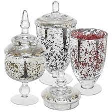 Maybe you would like to learn more about one of these? Mercury Silver Glass Decorative Apothecary Jars Mygift