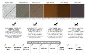 Warm grays are more inviting and pair well with wood finishes and natural stone. 1 Deck Wood Deck Paint And Sealer Advanced Solid Color Deck Stain For Decks Fences Siding 1 Gallon Classic Taupe Amazon Com