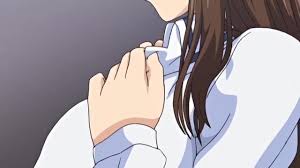 fujishima takano, renai fuyou gakuha the animation, animated, video, 1girl,  ass, bouncing breasts, bra, breasts, brown hair, covered erect nipples,  female focus, huge breasts, long hair, nipples, nude, panties, purple eyes,  solo, underwear, undressing - Image ...