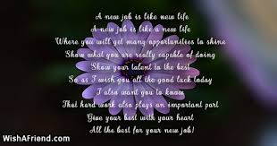 Maybe you would like to learn more about one of these? Good Luck Poems For New Job