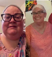 OK. Chris' wife. What the heck is up with the headbands? Time for a  makeover! She has a great smile, nice skin, but can't someone do a hair and  make up for