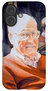 Dad's Red Sweater iPhone Case by Barbara Pease