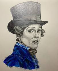 Anne lister was known for wearing black but on her marriage to ann walker i wanted to express the joy of their union by adding colour to her attire Suranne Jones Als Anne Lister Gentleman Jack Etsy