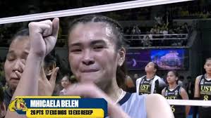 The NU Lady Bulldogs sweep the UP Fighting Maroons. Player of the Game:  Alyssa Solomon