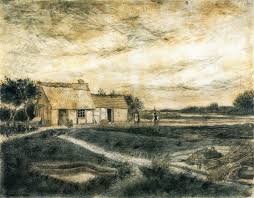 Autoportrait au chapeau de feutre. Van Gogh Barn With Moss Covered Roof 1881 Dessins Van Gogh Vincent Van Gogh Peintre