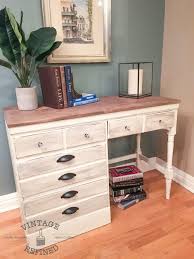 Black And White Wood Desk Vintage Refined White Wood Desk Makeover White Wood Desk Desk Makeover Desk Makeover Diy