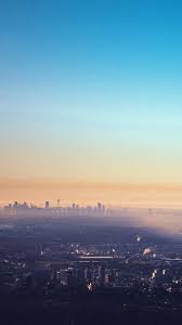 Clear Blue Sky Morning Mist Over City Metropolis Iphone 6 Wallpaper Cuteiphonewallpaperstum V 2020 G Pejzazhi Fonovye Izobrazheniya Krasivye Mesta
