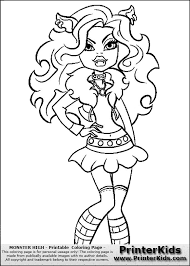 Maybe you would like to learn more about one of these? Monster High Coloring Pages Clawdeen Wolf