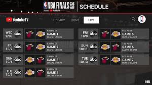 Check out this nba schedule, sortable by date and including information on game time, network coverage, and more! Nba On Twitter The Nba Finals Game Schedule Game 1 Wednesday 9pm Et Abc 2020 Nbafinals Presented By Youtubetv Https T Co Xpzcsqltlc Https T Co Y9ef3vyc2y