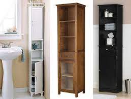 I made this cabinet from 2 thrift store kitchen cabinets. Amazing Narrow Bathroom Cabinets 1 Tall Narrow Bathroom Storage Layjao