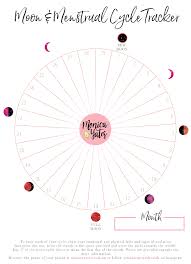 Moon Menstrual Tracker Monica Yates Menstrual Tracker Menstrual Cycle Tracker Menstrual