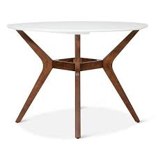 42 Emmond Mid Century Modern Round Dining Table Natural White Project 62 Round Dining Table Modern Round Dining Round Dining Table