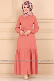 Modaselvim Dress Onden Dugmeli Tesettur Elbise 497pld389 Yavruagzi Giyim Elbise Elbise Modelleri