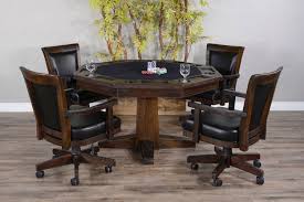 Eleanore Decor 53 8 Player Poker Table With Chairs Wayfair