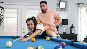Freeuse Fantasy - Tiny Cute Slut Freya von Doom Gets Fucked By Lucky Stud  On The Pool Table
