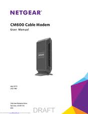 Netgear Cm600 User Manual Pdf Download Manualslib