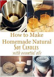 Excess oil can be released during temperature changes, or when the candles get too warm in a hot environment, in the car, under lights/in the sun near a window. How To Make Soy Candles At Home With Essential Oils Homemade Soy Candles Essential Oil Candles Diy Essential Oil Candles