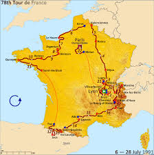 « les organisateurs de l'étape du tour de france, après avoir tenté de reprogrammer l'épreuve le 6 septembre, se voient, en accord avec la ville de nice, dans l'obligation d'annuler l'édition 2020. 1991 Tour De France Wikipedia