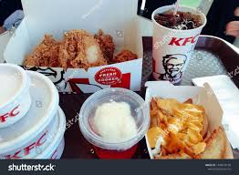 The skin crackles and crunches with every bite as expected, but it's the sauces that seal the deal with their distinct punchy flavours, especially the hot soy sauce with garlic. Kuala Lumpur Malaysia April 24 2019 Kentucky Fried Chicken Or Kfc Fast Food Restaurant Interiors View Closeup Wi Kentucky Fried Food Fast Food Restaurant