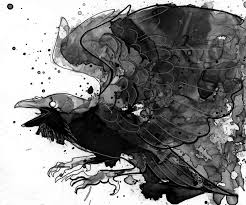 A little nook of mixed media, art journals, art, whimsy, writing, painting, photography, letting art and life collide. Ink Raven An Art Print By Allyson Brownrigg Inprnt