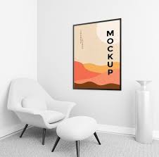 Download Front View Living Room Composition With Frame Mock Up For Free In 2020 Room Living Room Living Room Arrangements