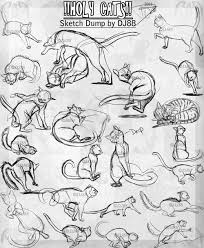 Holy Cats Sketch Dump By Dj88 On Deviantart Cat Sketch Animal Drawings Cat Drawing