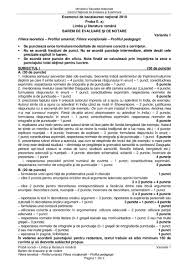 Varianta 29 limba si literatura romana bac,2010,2011,2012,2013. Subiecte Si Bareme Bac 2018 Limba RomanÄƒ Sesiunea August Septembrie 20 08 2018 Proba E A Jitaruionelblog Pregatire Bac Si Evaluarea Nationala 2021 La Matematica Si Alte Materii Materiale Lectii Formule Exercitii Rezolvate Matematica