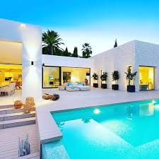 Www Maxibiza Com Private Villas Apartments Do You Search For The Specific Flair On Your Next Www Ma Pool Houses House Designs Exterior Modern Minimalist House
