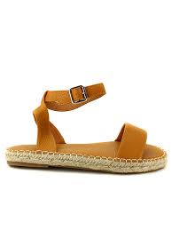 Photo de l'article et pointure. Sandale Jaune Moutarde Rope Craquez Pour Cette Belle Paire De Sandale