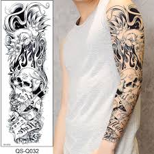 Tatouage Autocollant Temporaire Pour Femmes 48cm X 17cm 1 Piece Image D Animal Complet Manches Croquis Ange Etanche Buy Bras Complet Manches De Tatouage Temporaire Paon Pivoine Dragon Crane Conceptions Impermeable A L Eau Cool Hommes Femmes Tatouages