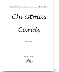 Texte und melodien mit harmonien. Christmas Carols Englische Weihnachtslieder Pdf Notenkorb