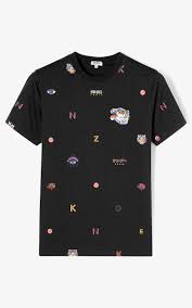 Shop kenzo men's shirts at up to 70% off! Black Multi Icons T Shirt For Men Kenzo Mens Tshirts T Shirt Shirt Designs