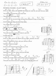Between The Bars Elliott Smith Guitar Chord Chart Capo 3rd Musique