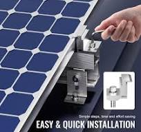 VEVOR Solar Panel Z Mounting Brackets, 35-50mm Adjustable ...