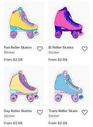Anime themed roller skates camping is an out of doors activity involving in a single day stays away from dwelling. I Made Pride Themed Roller Skate Stickers Redbubble