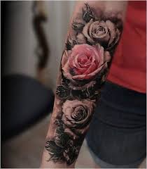 Black And Red Rose Tattoo Meaning Tattoo The Meaning Of Roses Varies By Colors Red Roses Represent Love Beauty Romantic Love And Yellow Roses Express Joy Rose Tattoos For Women Rose Tattoos