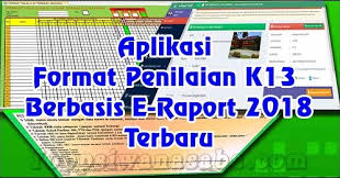 Untuk guru pendidikan agama dan budi pekerti sekolah dasar. Aplikasi Format Penilaian K13 Berbasis E Rapor 2018 Terbaru Dpc Foppsi Wanasaba