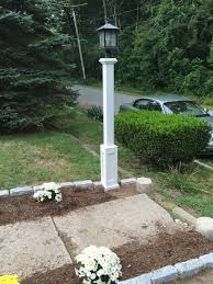 Pvc Lamppost Slides Over Exitsting Post Outdoor Lighting Outdoor Post Lights