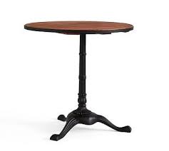 Rae Bistro Table Rustic Wood At Pottery Barn Round Pedestal Dining Table Pedestal Dining Table Furniture Dining Table
