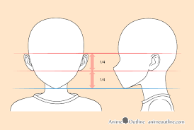8 Step Anime Boy S Head Face Drawing Tutorial Animeoutline Couple draw cute couple drawings teenage drawings boy and girl.