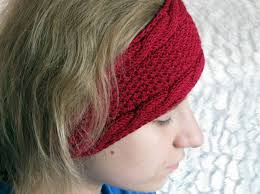 Knitting patterns for head bands, ear warmers, head wraps, and head scarves to keep you warm, fashionable, with minimal mussing of your hair style. Girly Romantic Hat Hand Knit Headband Knit Ha Artmosfair
