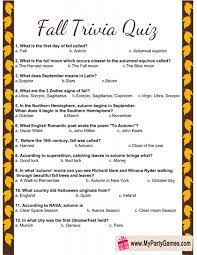 Today i am going to share free printable fall trivia quiz with answer key. Free Printable Fall Trivia Quiz