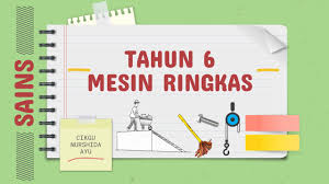 nota sains tahun 6 daya. Tahun 6 Sains Mesin Ringkas Youtube