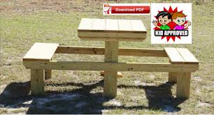 Picnic Table Plan Kids Picnic Table Plan Mini Picnic Table Etsy In 2020 Kids Picnic Table Picnic Table Plans Outdoor Table Plans