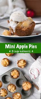 Mini Apple Pies Are No Bake And Come Together With 3 Ingredients An Easy Dessert Recipe That Is P Apple Recipes Easy Apple Dessert Recipes Apple Desserts Easy