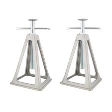 Because dismounted campers tend to be bit wobbly and unstable. Dumble Rv Stabilizer Jacks Camper Leveling Blocks 2 Pack Heavy Duty Leveling Blocks For Trailer Camper Motorhome Buy Online In Bahamas At Bahamas Desertcart Com Productid 147239615