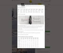 boden size guide on pdp measurement chart personalised