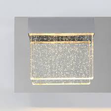 Their glow fills the whole space and is magnified by the chrome finish of the piece. Artika Bubble Cube 3 Light Led Vanity Light